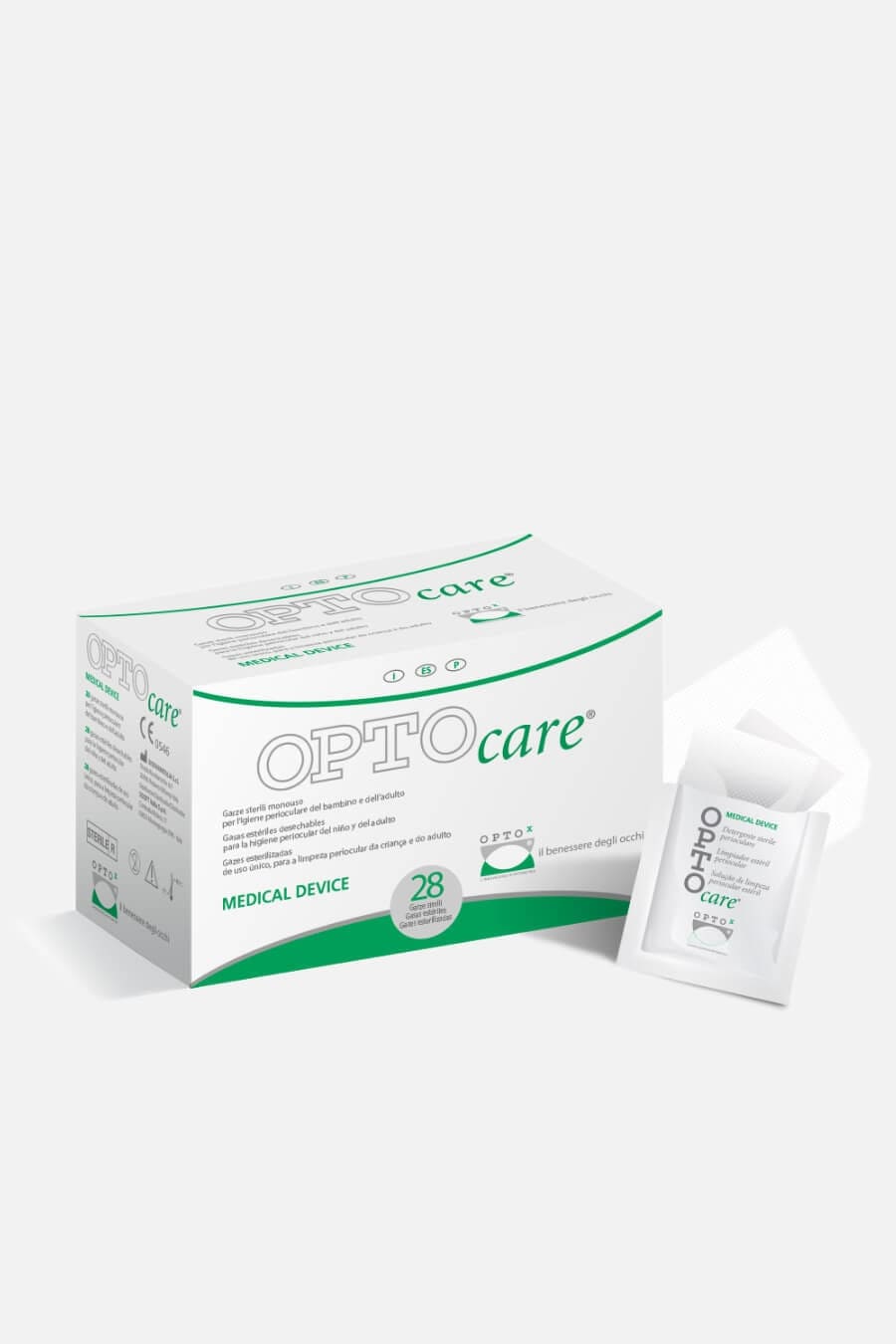 OPTO Care garze sterili per occhi