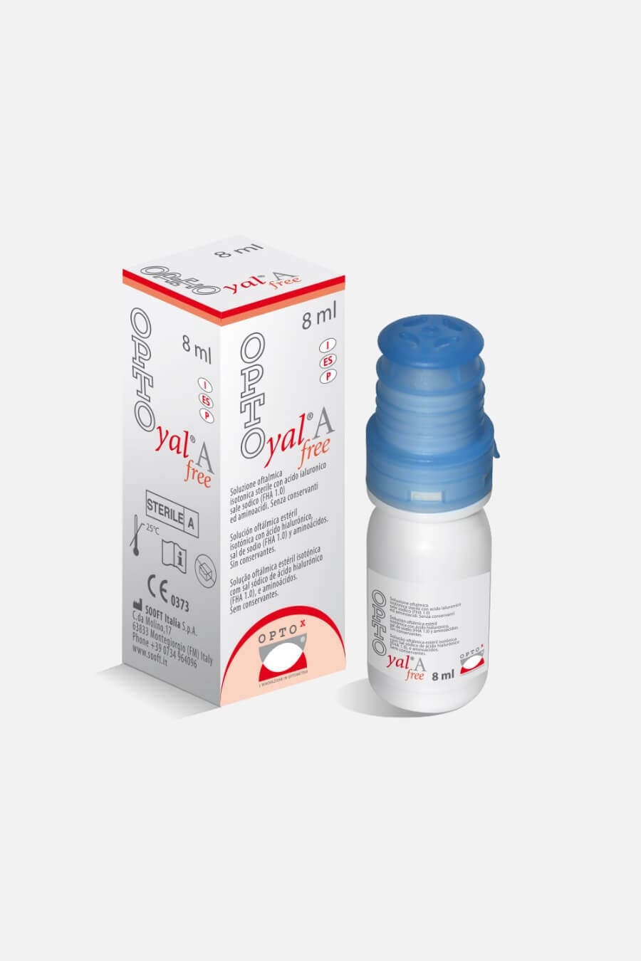 OPTO Yal A free 8ml Secchezza oculare moderata