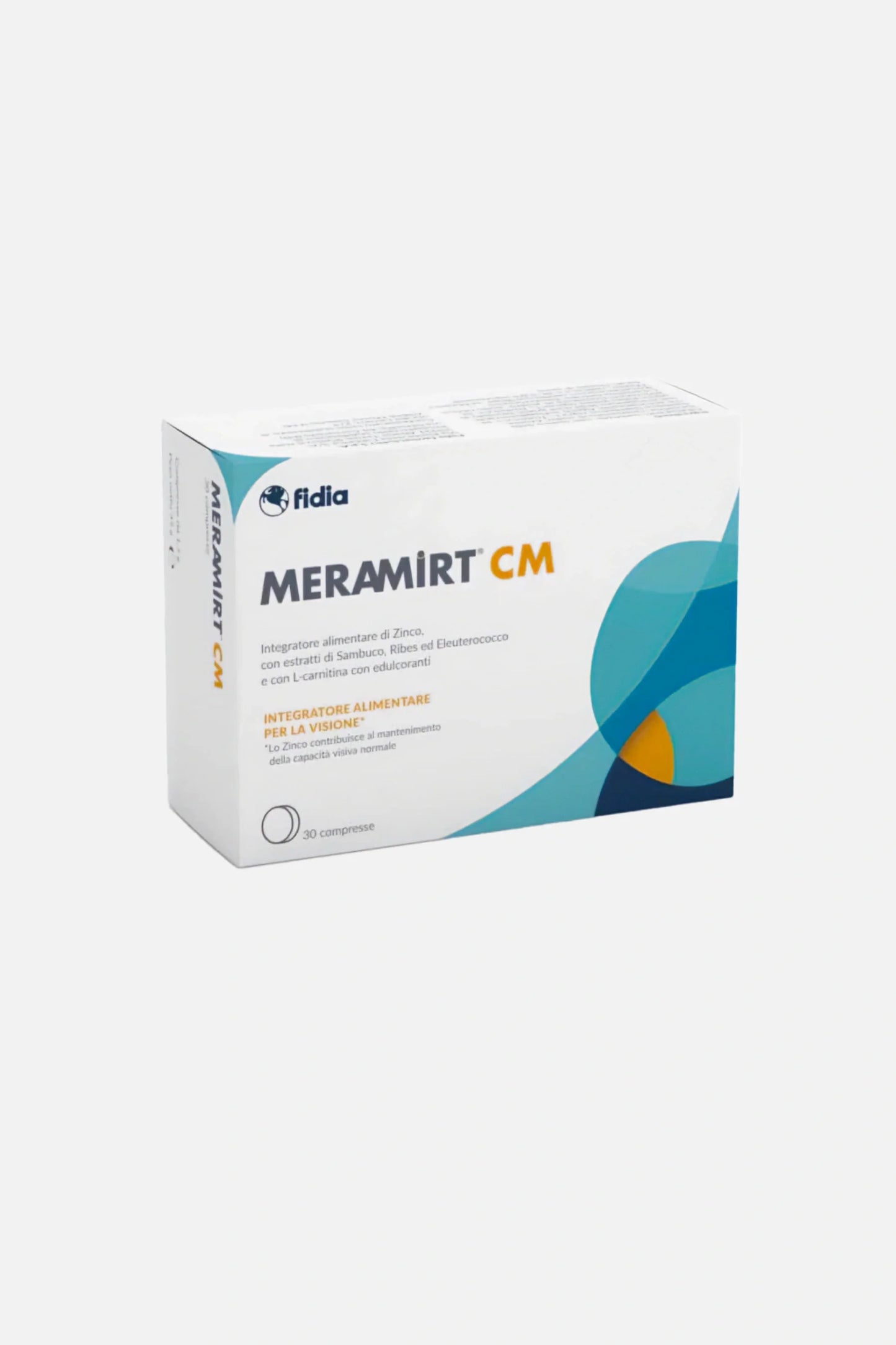 MERAMIRT CM – Integratore per la vista con citicolina, luteina, zeaxantina, vitamina B12, sambuco e ribes nero