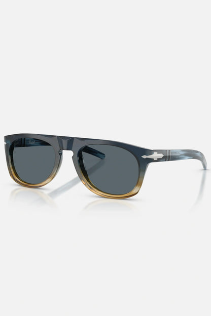 Persol PO3401S Cassina Limited Edition - occhiali da sole in acetato blu rigato