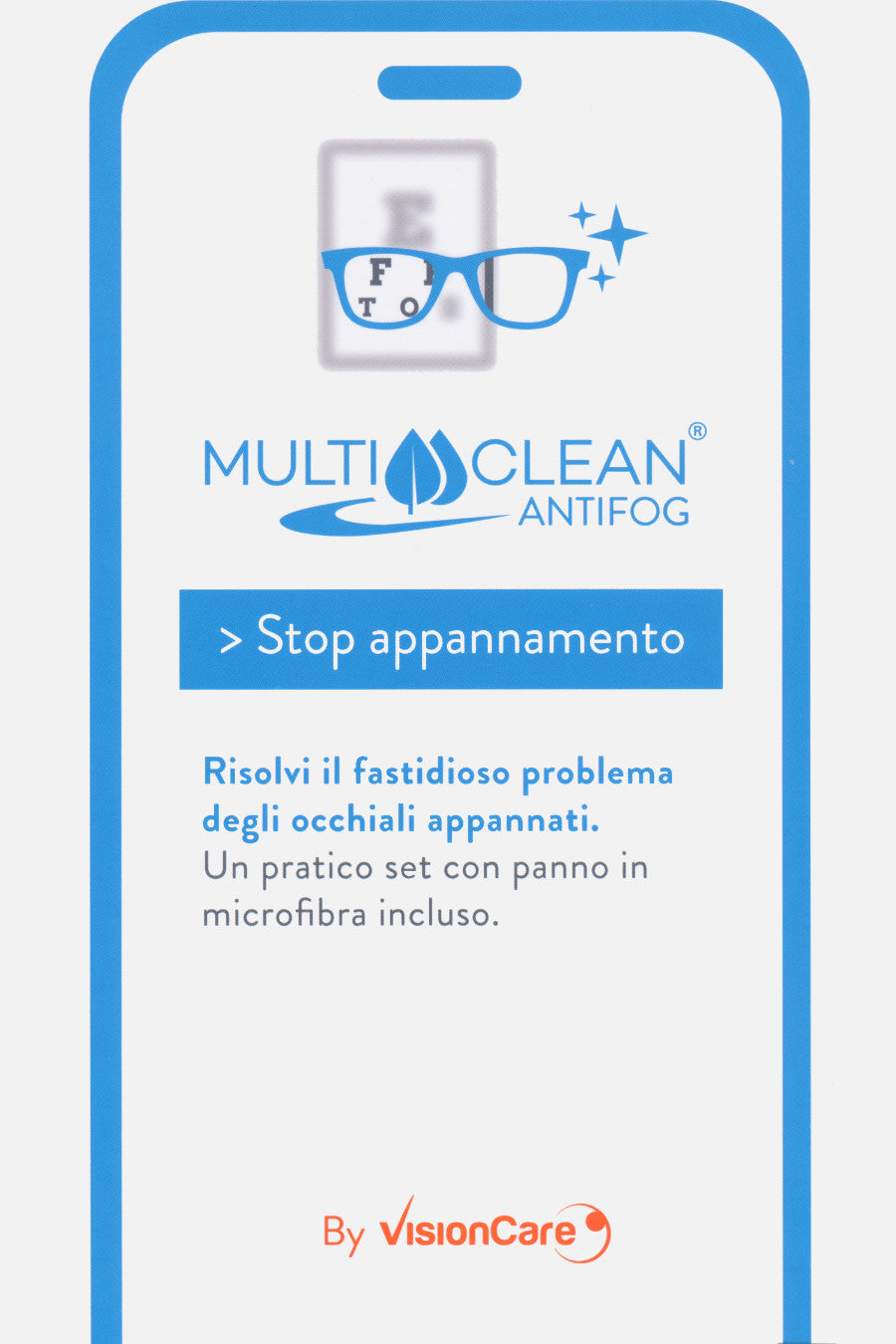 Multiclean ANTIFOG pulitore per lenti antirflesso 20 ml